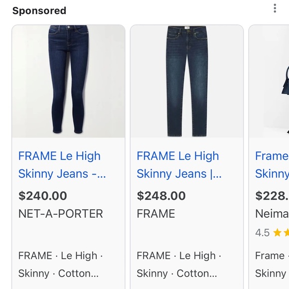 Frame Le High Skinny Jeans with raw bottom size 30 - Picture 10 of 10